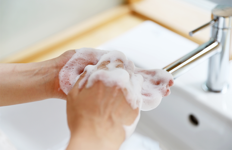 Händewaschen in der häuslichen Pflege